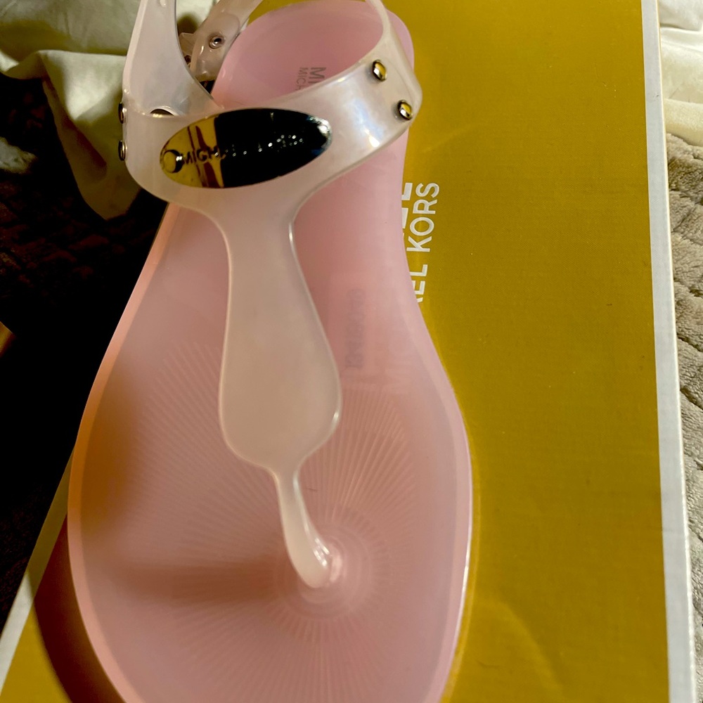 SALE SALE MICHAEL KORS JELLY PINK SANDALS